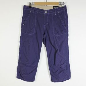 Kuhl Mountain Culture Y2K Purple Capri Hiking Pants Women's Size 10